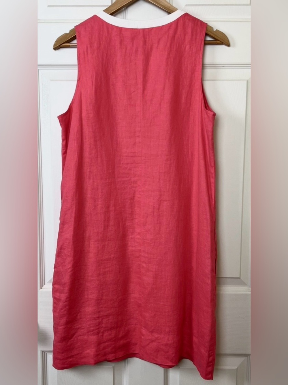 Tommy Bahama Dress Midi Coral Beach 100% Linen Cotton - Picture 3 of 6